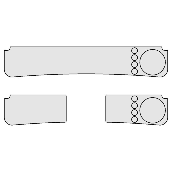 Klantspecifieke layout Heupbedieningen * JL (Bovenste), R0PANN99P0005